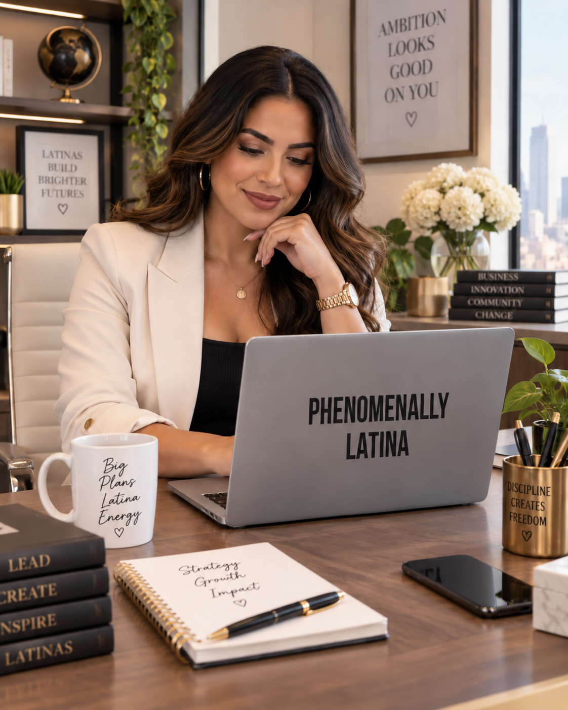Phenomenally Latina Matte MacBook Case | Minimal Typography, Pride