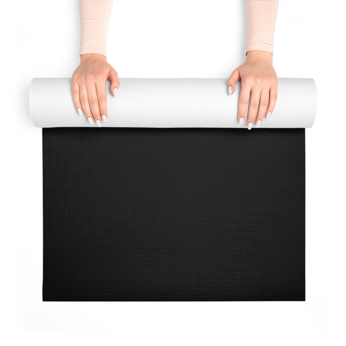 Phenomenally Latina Foam Yoga Mat | White Vertical Text