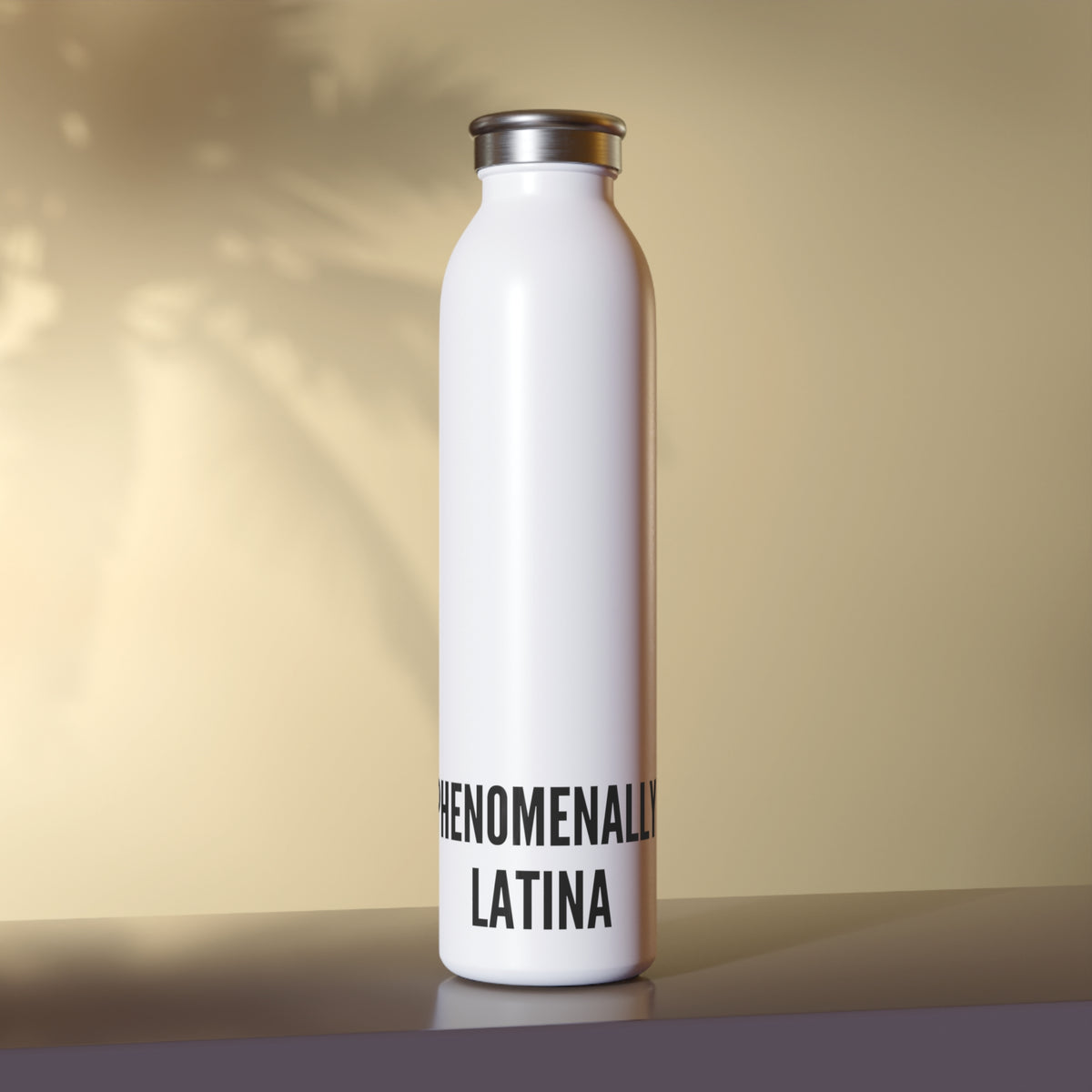 Phenomenally Latina Slim Water Bottle | Stainless Steel Travel Bottle