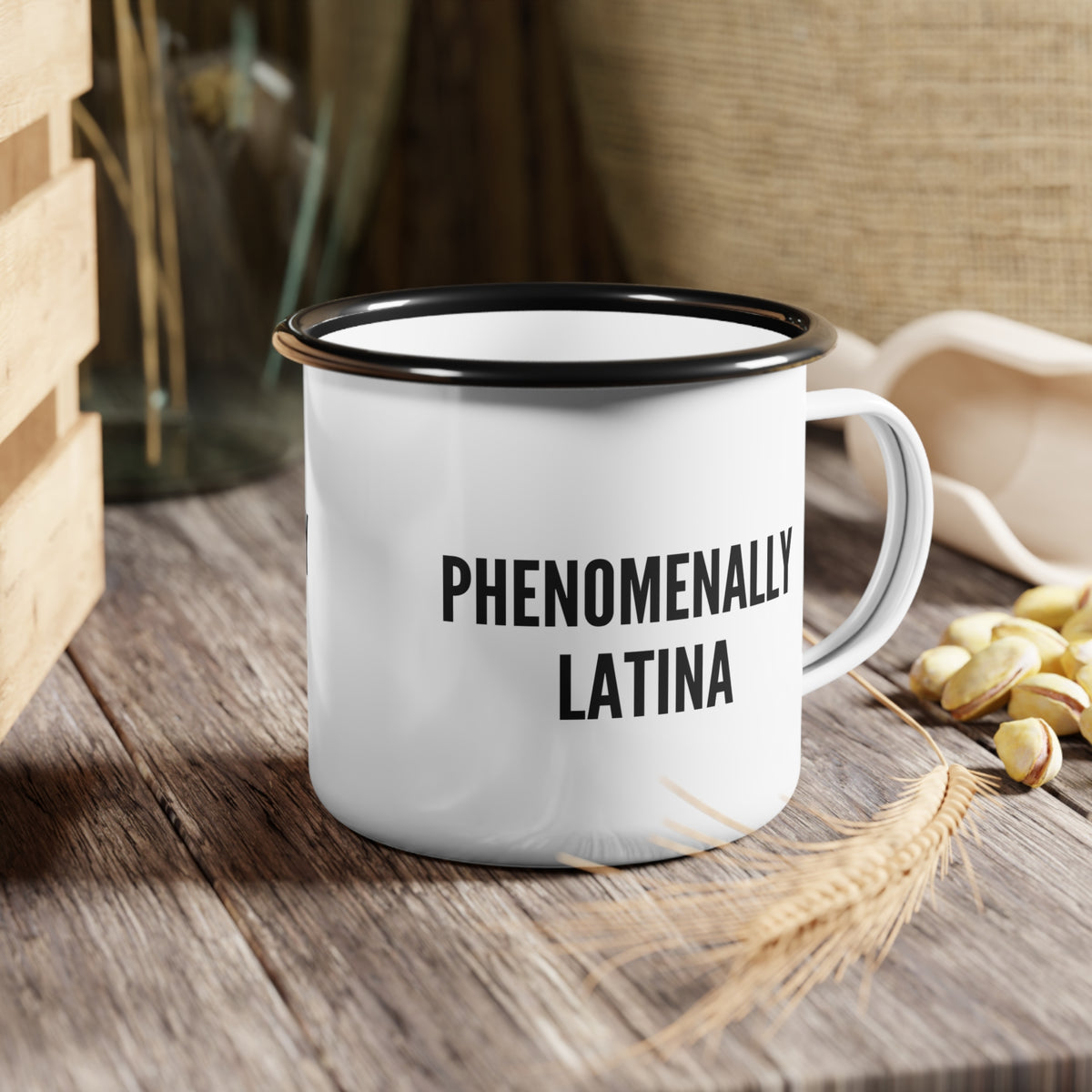 Phenomenally Latina Enamel Cup | Pride, Empowerment