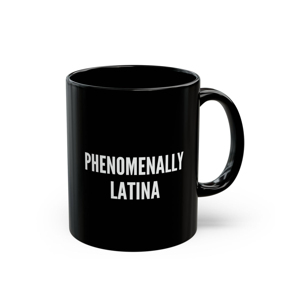 Phenomenally Latina Mug | Black Ceramic Coffee Cup