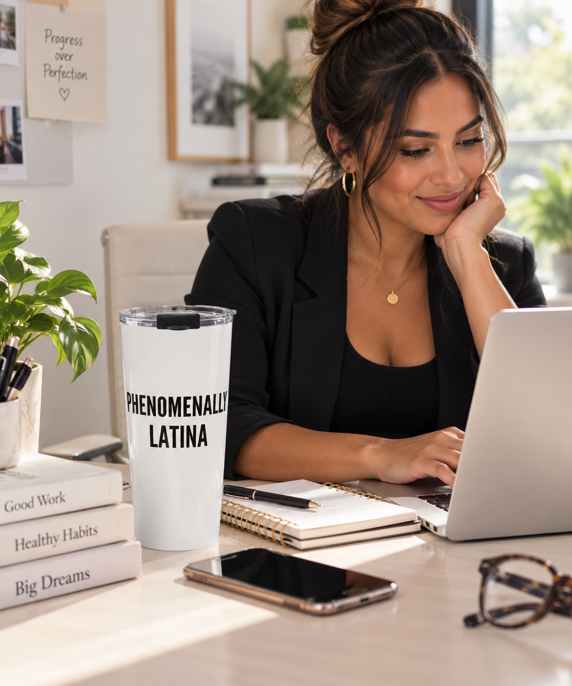 Phenomenal Latina Tumbler 20oz | Bold Typography Travel Cup