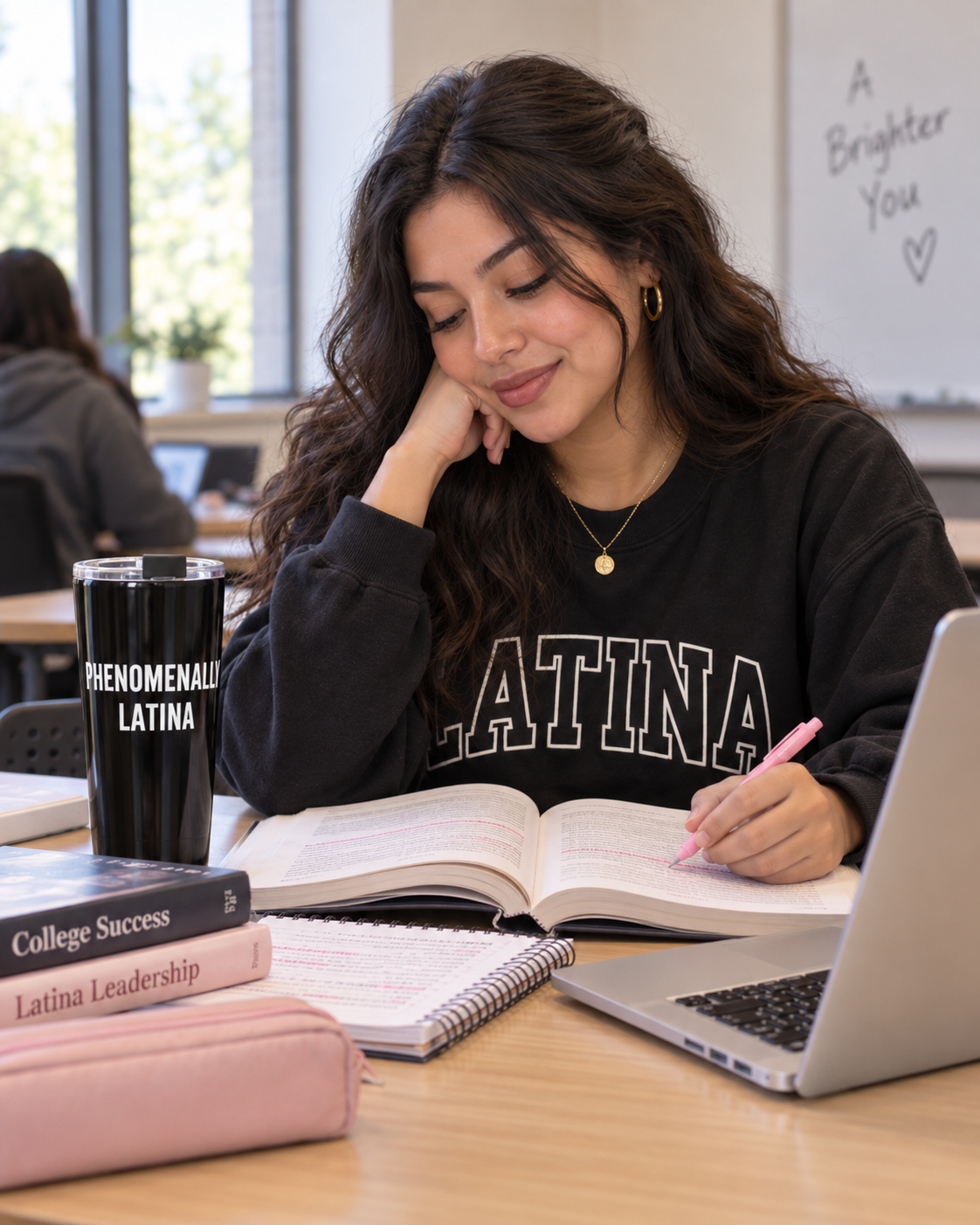 Phenomenal Latina Tumbler 20oz | Black Stainless Steel Travel Cup