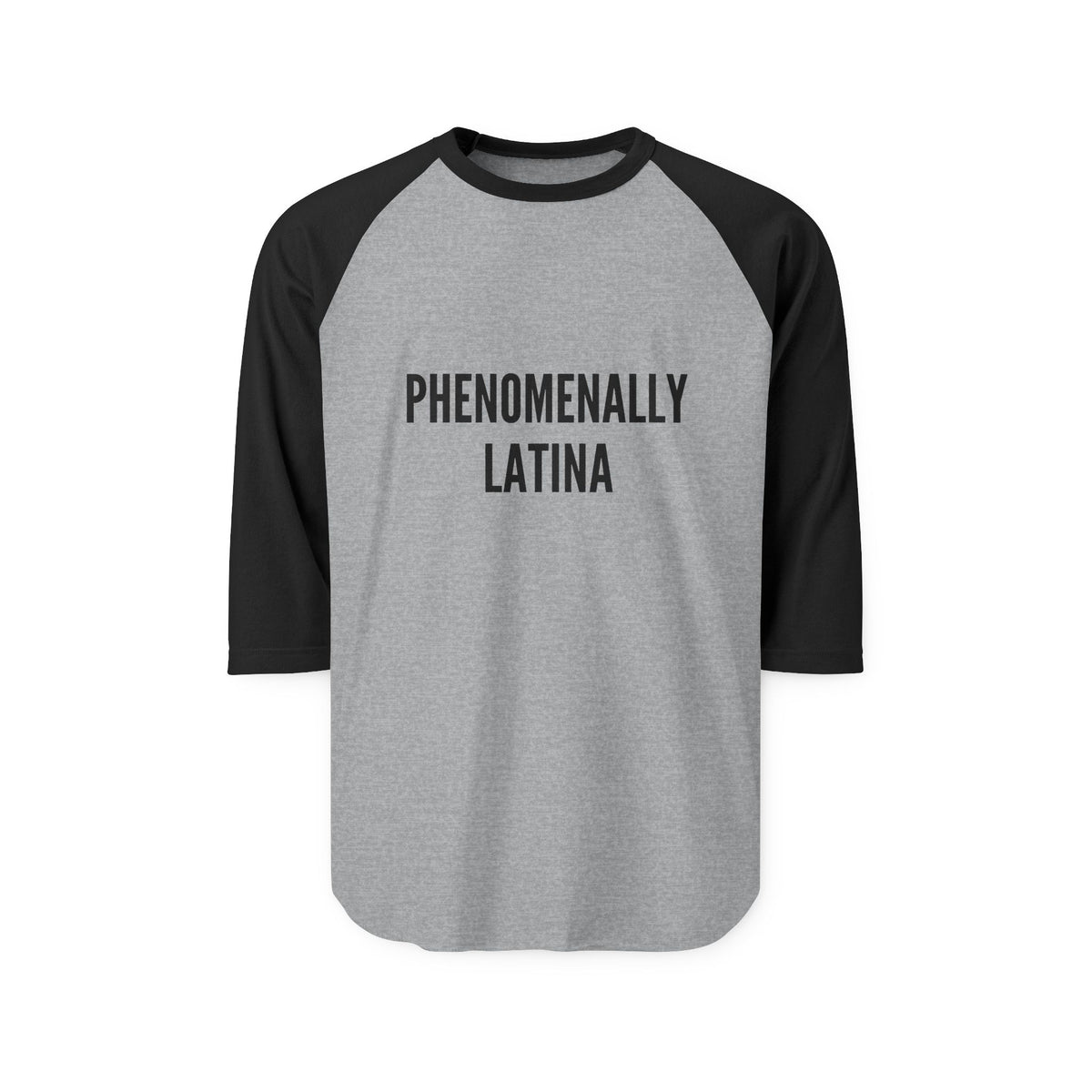 Phenomenally Latina Raglan Shirt | Text Pride Baseball Tee