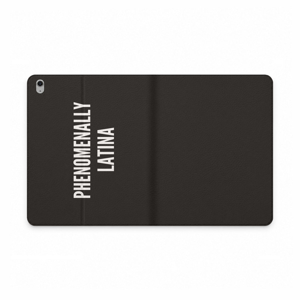 Phenomenally Latina Tablet Folio Case | Black, Vertical White Text