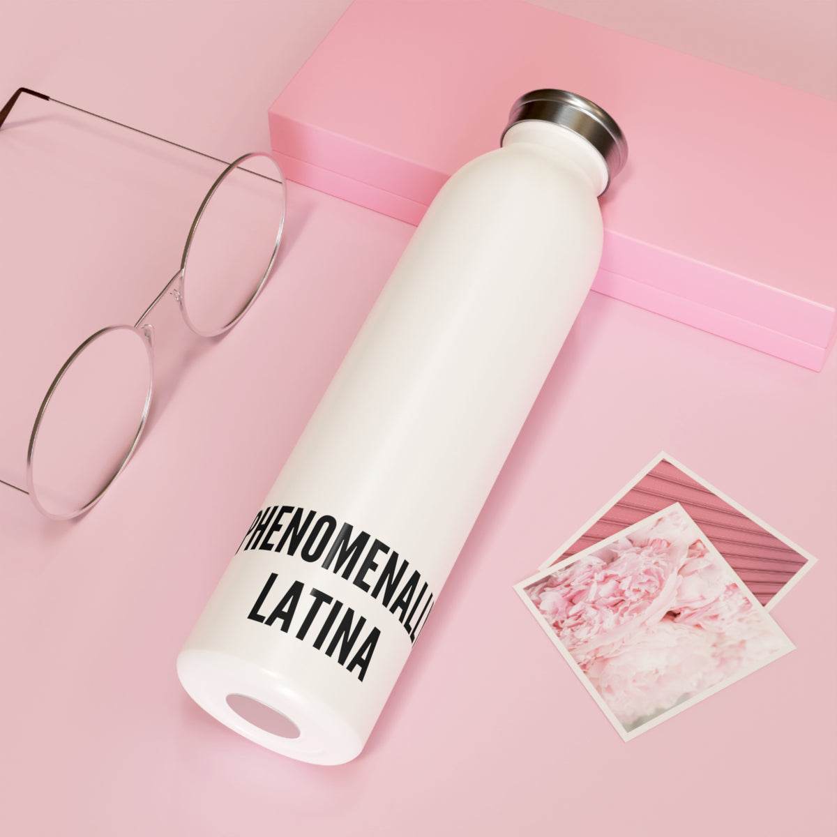 Phenomenally Latina Slim Water Bottle | Stainless Steel Travel Bottle