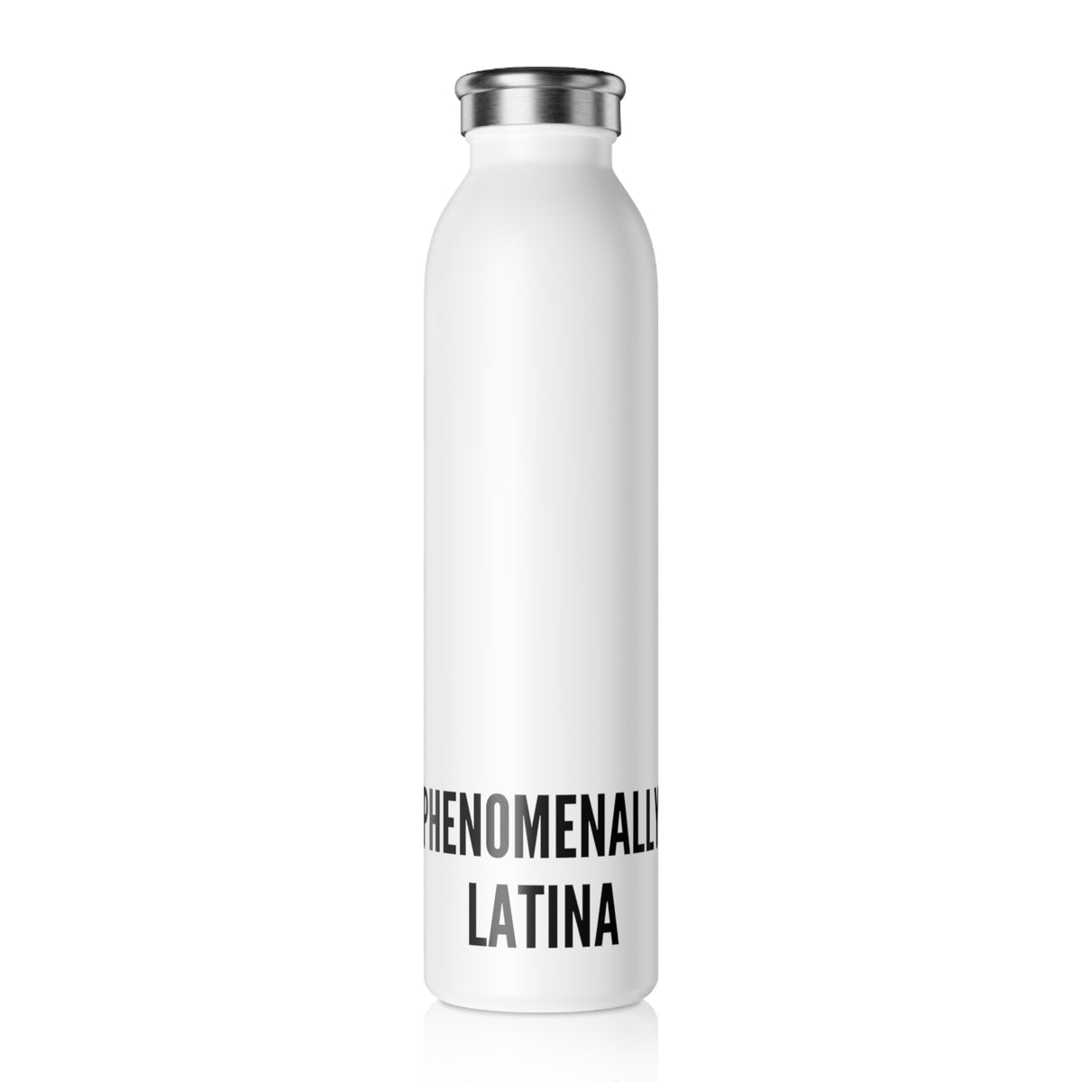 Phenomenally Latina Slim Water Bottle | Stainless Steel Travel Bottle