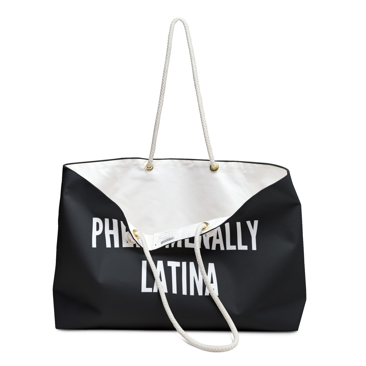 Phenomenally Latina Weekender Bag | Travel Tote, Statement Canvas