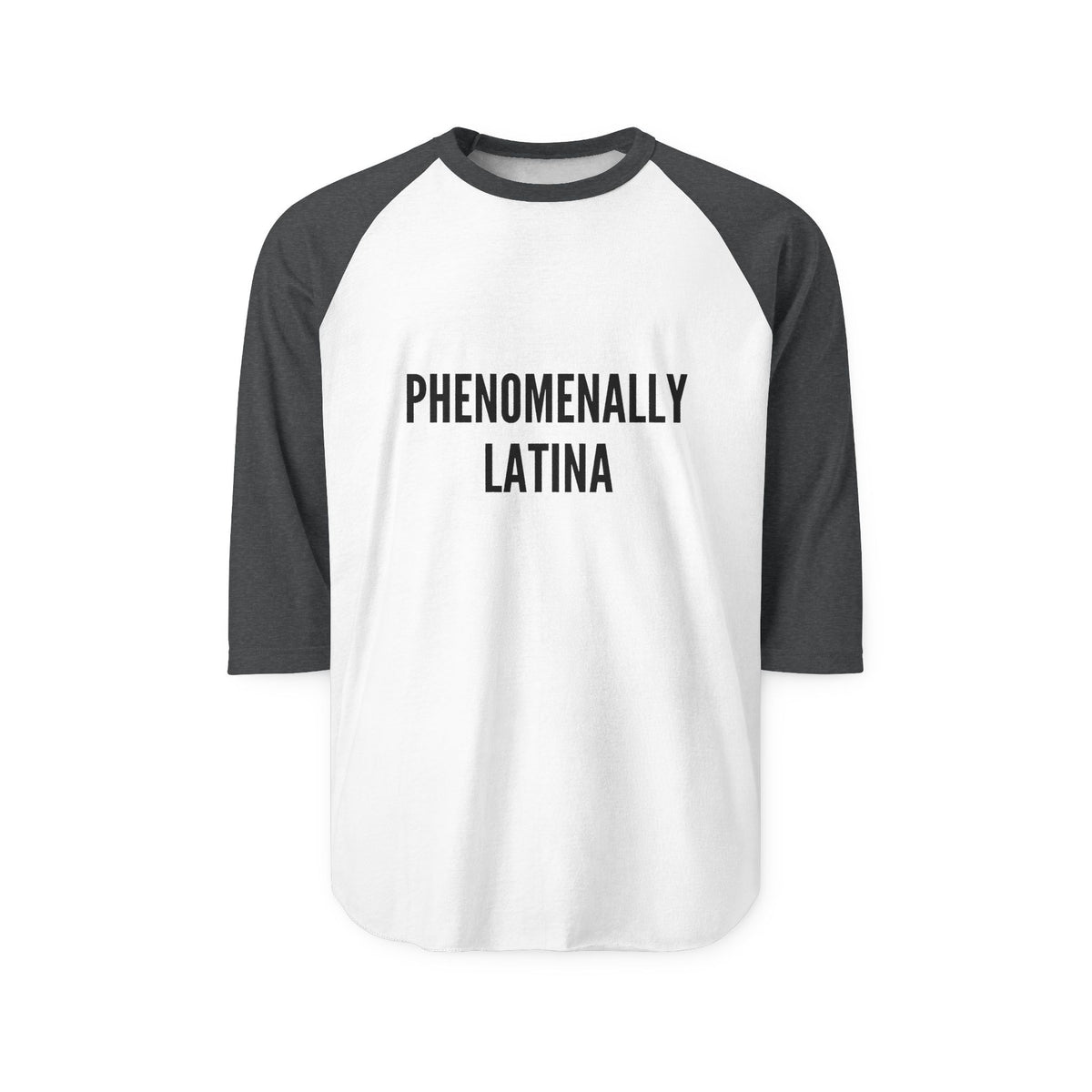 Phenomenally Latina Raglan Shirt | Text Pride Baseball Tee